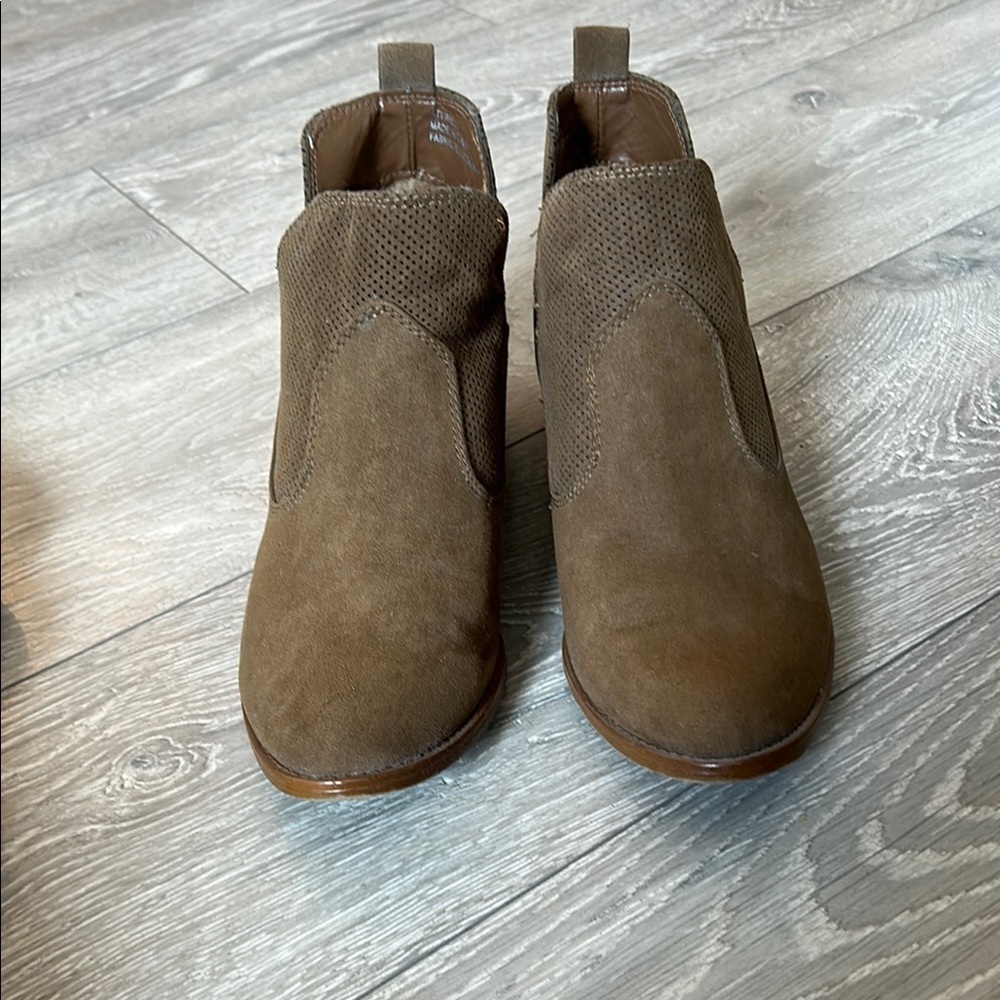 Brown Suede Ankle Boots